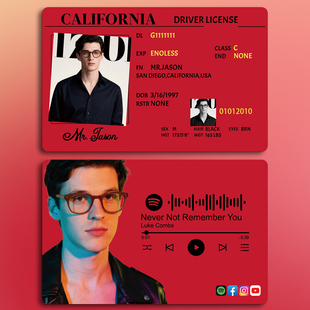 Custom NFC Music Card Personalized Tap-to-Play Acrylic Stand | Hip-Hop, R&B, Pop Artist Gift for Him