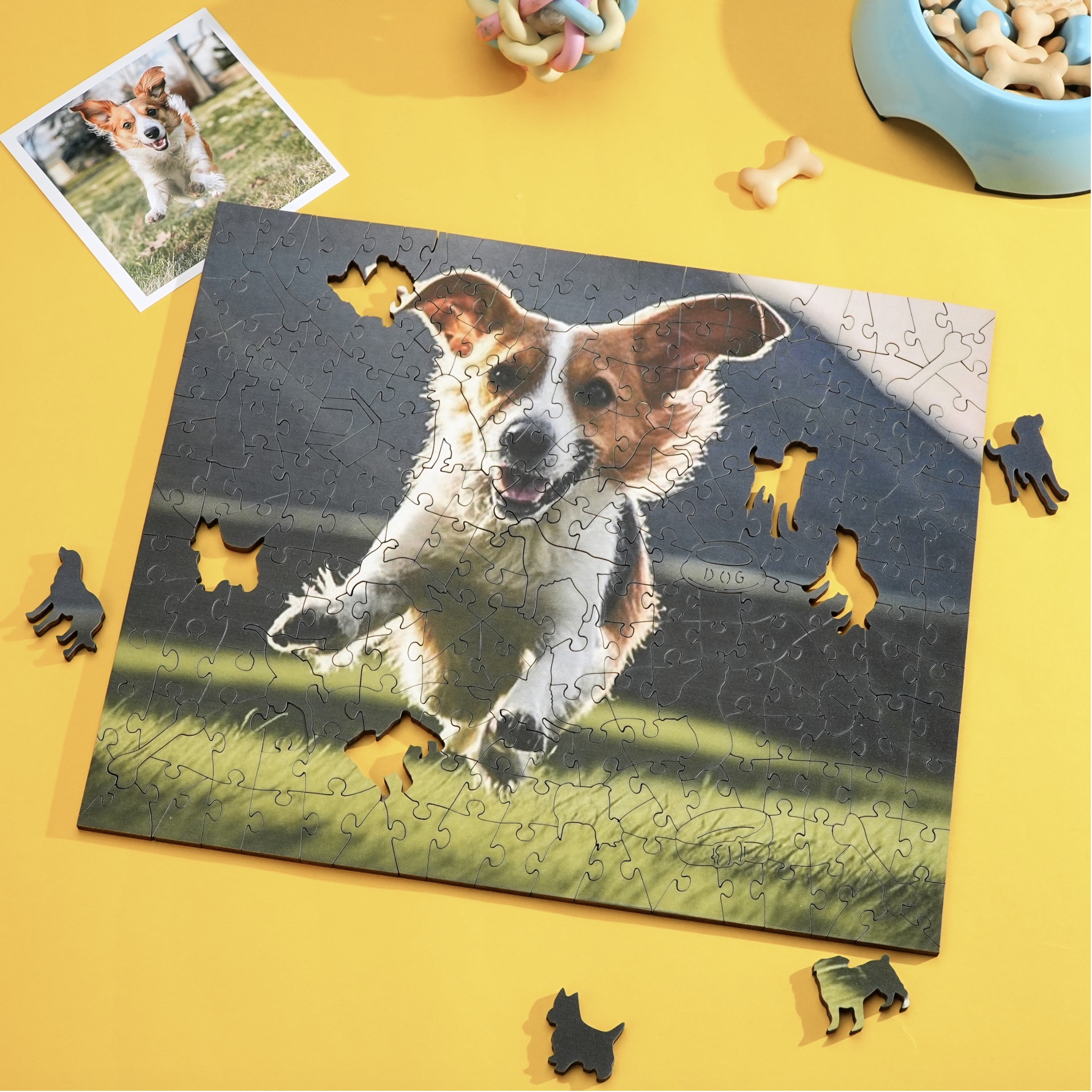 Personalized Dog Jigsaw Puzzle Photo Custom Puppy Puzzle Frame Best Gift Ever for Dog Moms & Puppy Dads