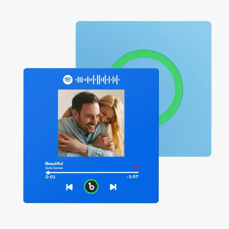 New 4.0 Upgrade Custom Music Fridge Magnet Colorful Frame Album Fridge Magnet Can Play Songs Gift for Couple