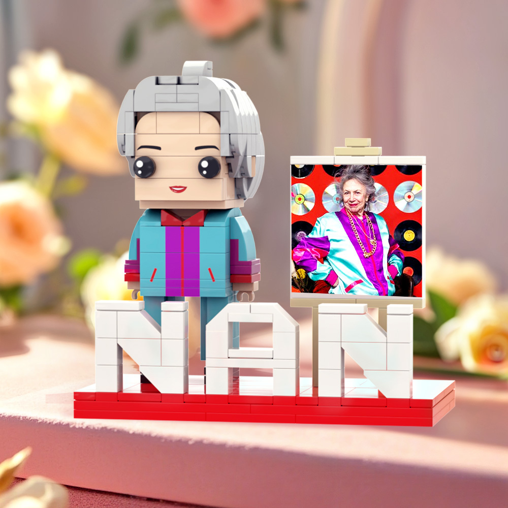 Custom Brick Figures for Mother's Day Gift With LOVE Full Body Customizable 1 People