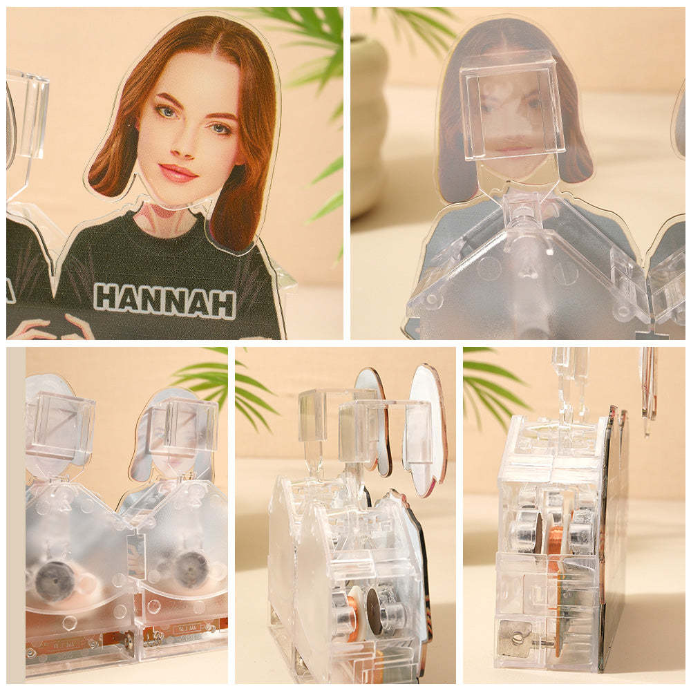 Personalized Face Shaking Head Standee Gift for Dad Mom - mysiliconefoodbag