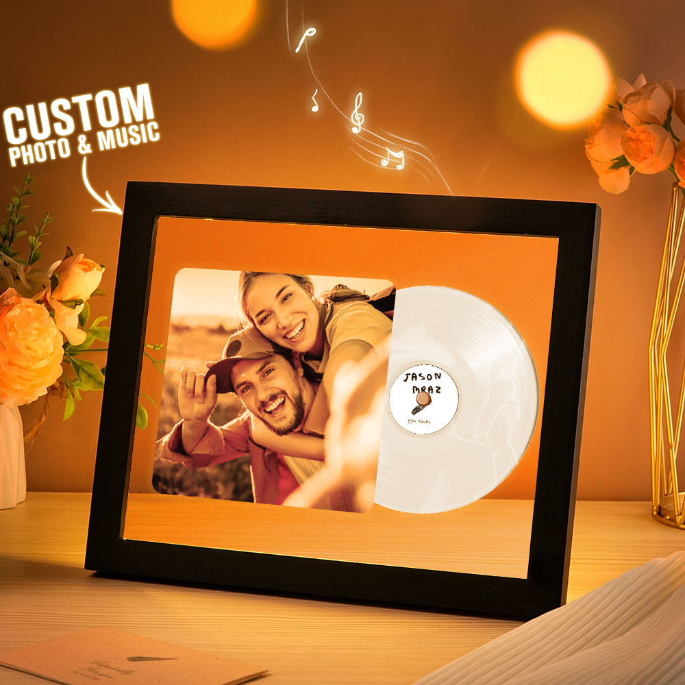 Music Photo Frame Night Lights Music Desk Decor That Plays Music Without Cell Phone Multiple Styles Couple Gifts