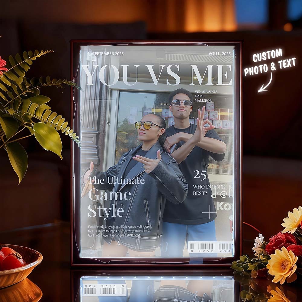 Personalized Magazine Cover Night Light