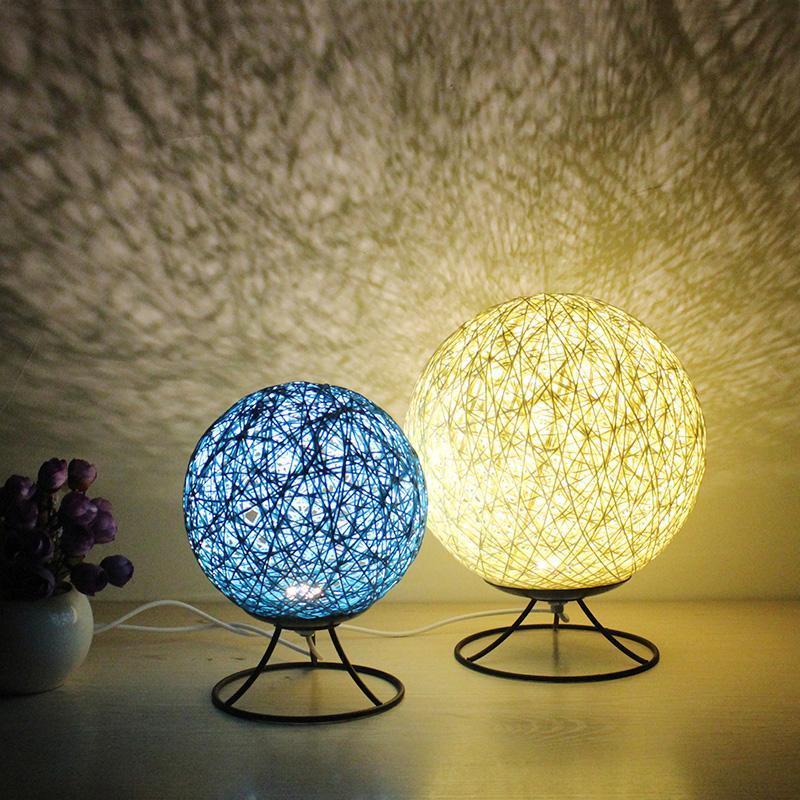Sepak Takraw Night Light Moon Lamp LED Decorative Night Light Seven Colors Usb Table Lamp Bedroom Bedside Home Decoration Gift - mysiliconefoodbag