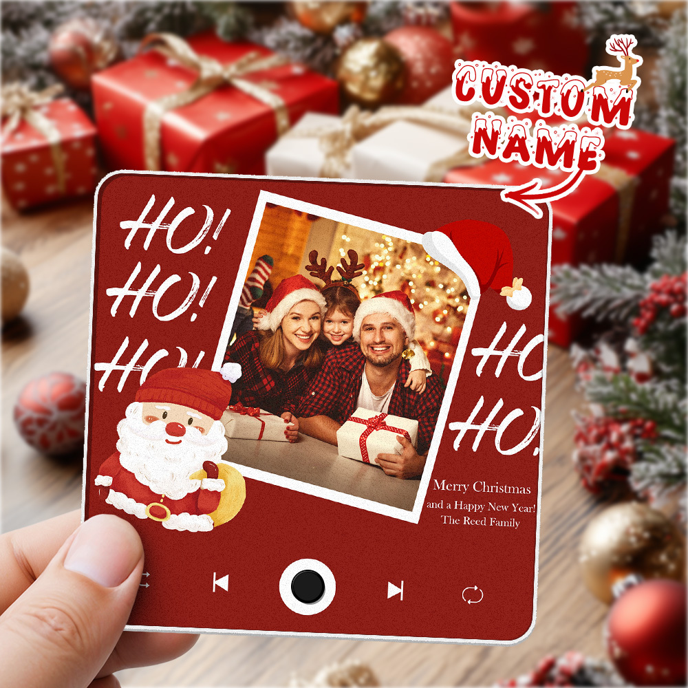 Custom Fridge Magnets Play Music, Custom Photo Create Your Own Personalized Christmas Gift - Get Photo Blanket