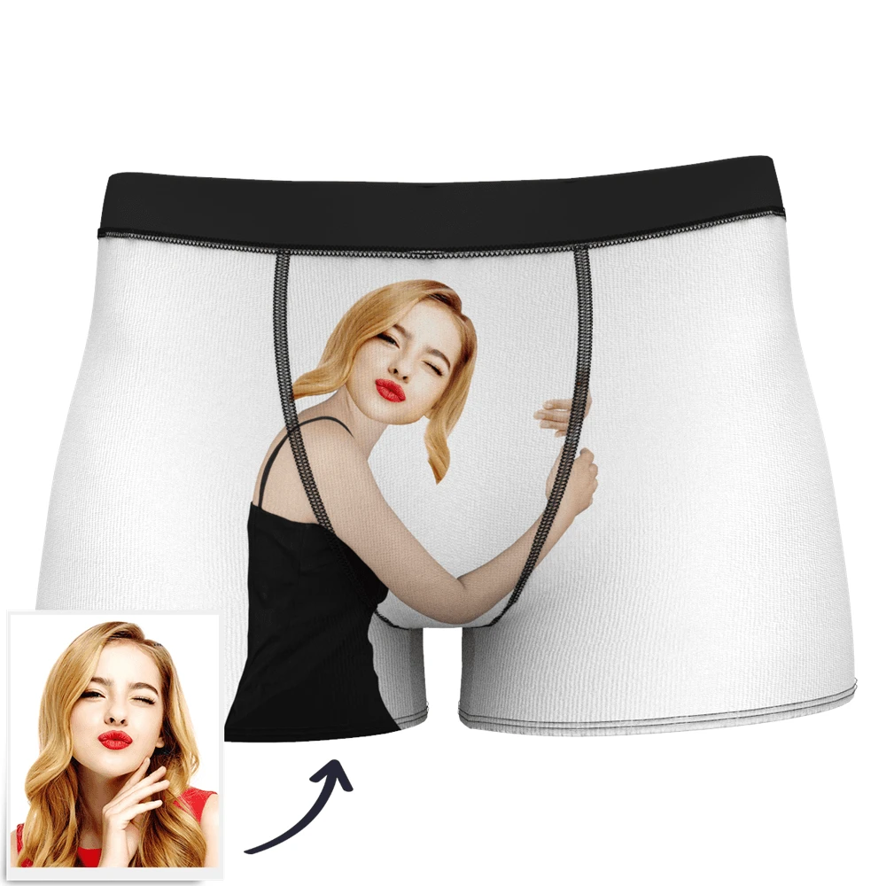 Valentine's Day Custom Face Boxer Popular Boxer Shorts Men's Underwear For Gifts - mysiliconefoodbag