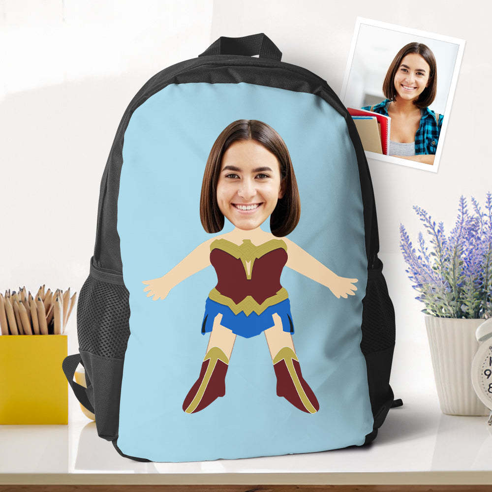 personalized wonder women backpacks minime school bookbags back to school gifts for boys gifts