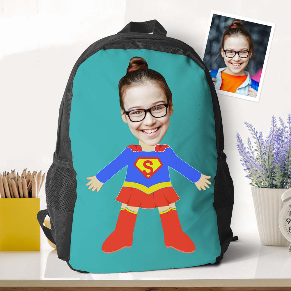 customized super girl bookbags minime backpacks back to school gifts for kids girls gifts
