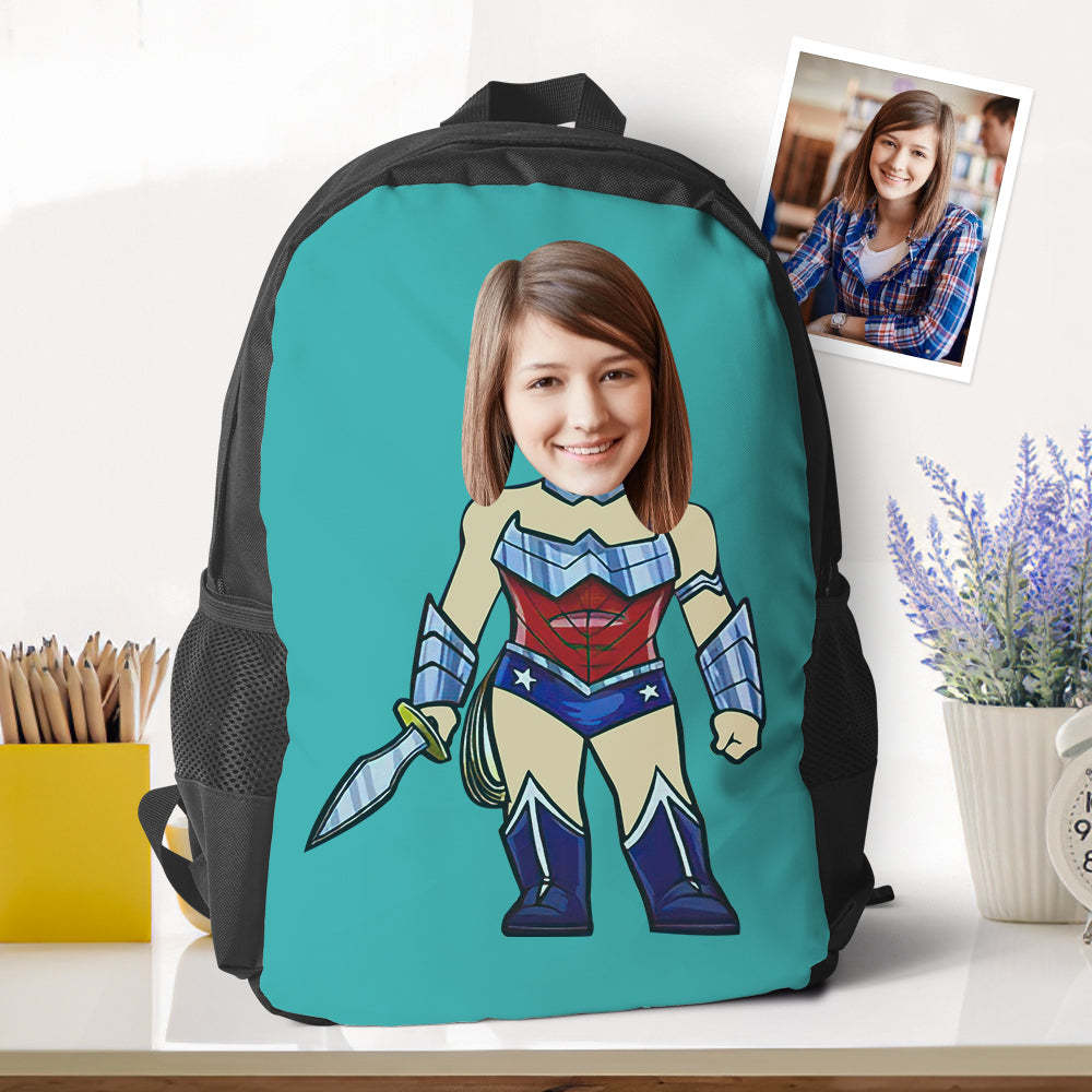 customized super wonder women bookbags minime backpacks back to school gifts for kids girls gifts