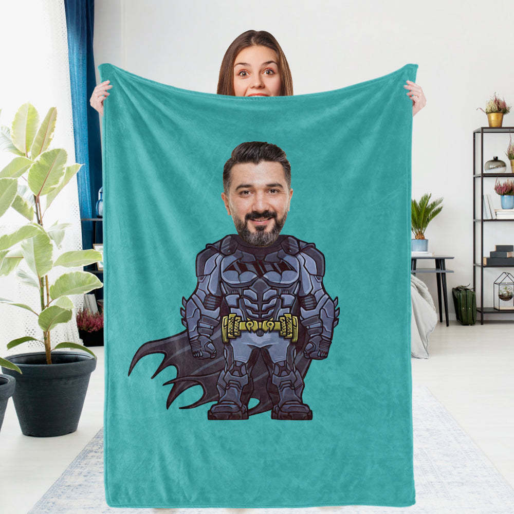 Custom Photo Blanket Custom Supergirl Gifts Personalized Photo Gifts for Daughter - mysiliconefoodbag