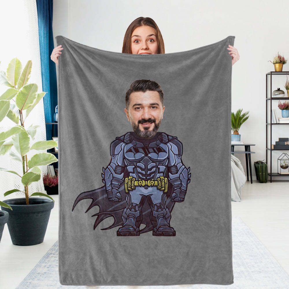 Gifts for Son Custom Photo Blanket Batman Blankets Personalized Photo Blanket - mysiliconefoodbag