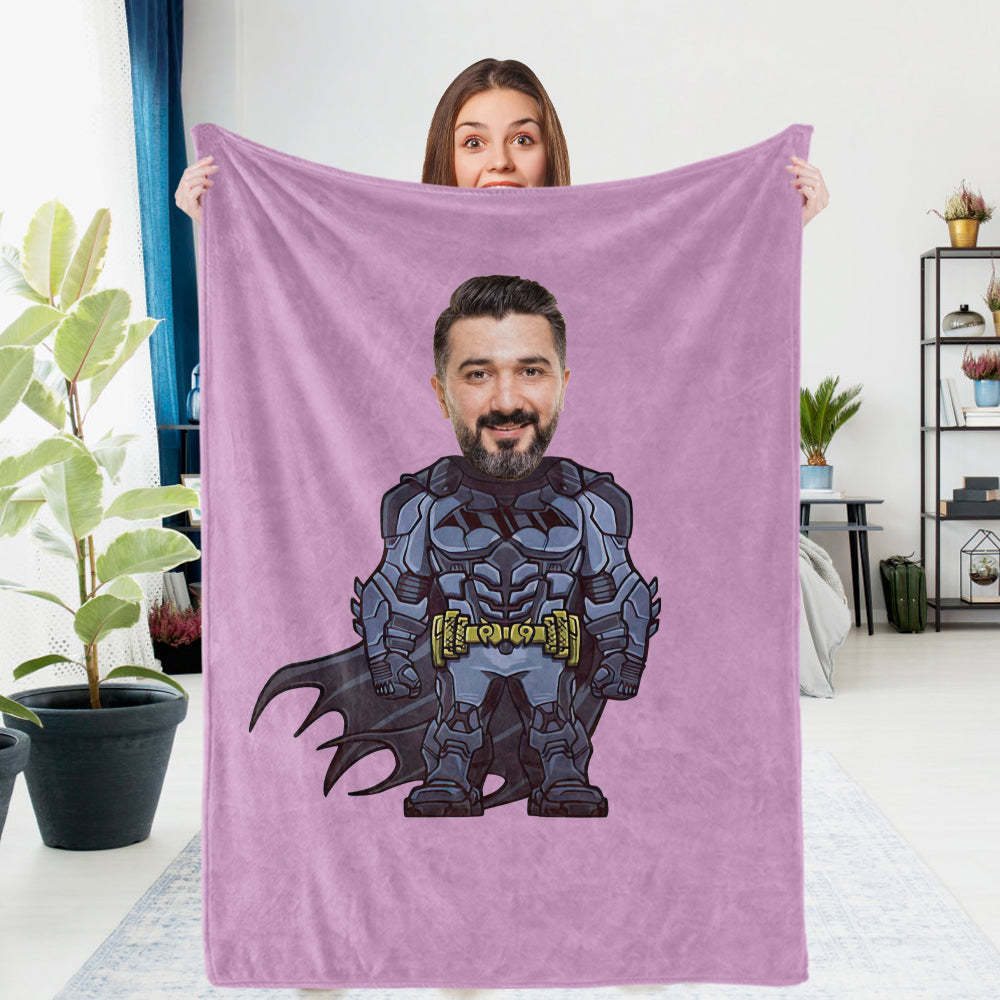 Gifts for Son Custom Photo Blanket Batman Blankets Personalized Photo Blanket - mysiliconefoodbag