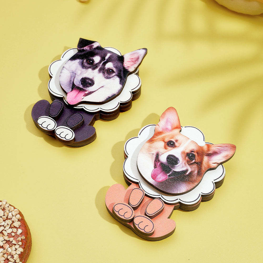Personalized Pet Portrait Fridge Magnets Dog Refrigerator Magnet Home Decoration Gift for Pet Lover - mysiliconefoodbag