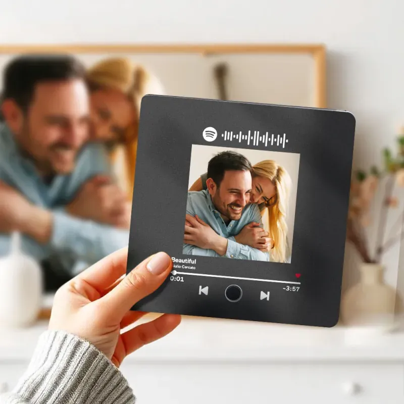 Customized Album Fridge Magnet Personalized Music Fridge Magnet Can Play Songs and Adjust Volume