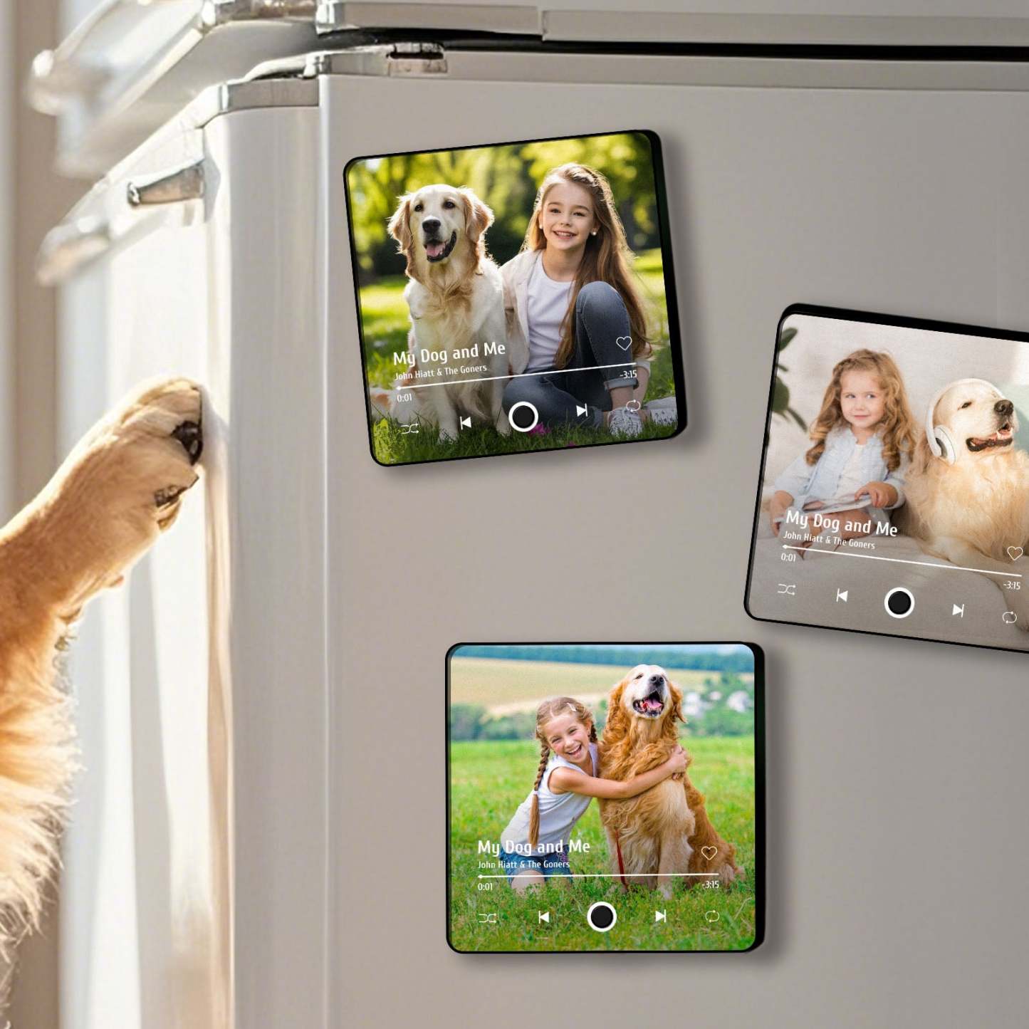 Personalized  Photo Music Fridge Magnet Christmas Gifts for Lovers Personalized Music Magnets Can Play Songs Christmas Gift - mysiliconefoodbag