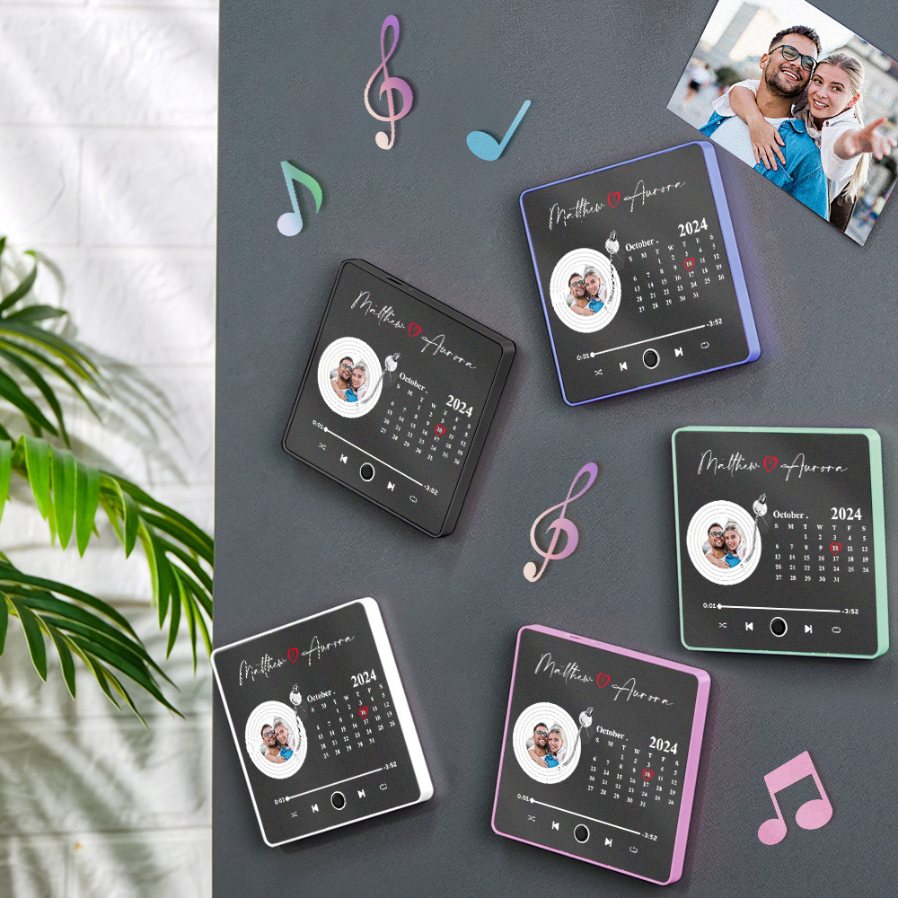 Customized Album Fridge Magnet Personalized Music Fridge Magnet Can Play Songs and Adjust Volume