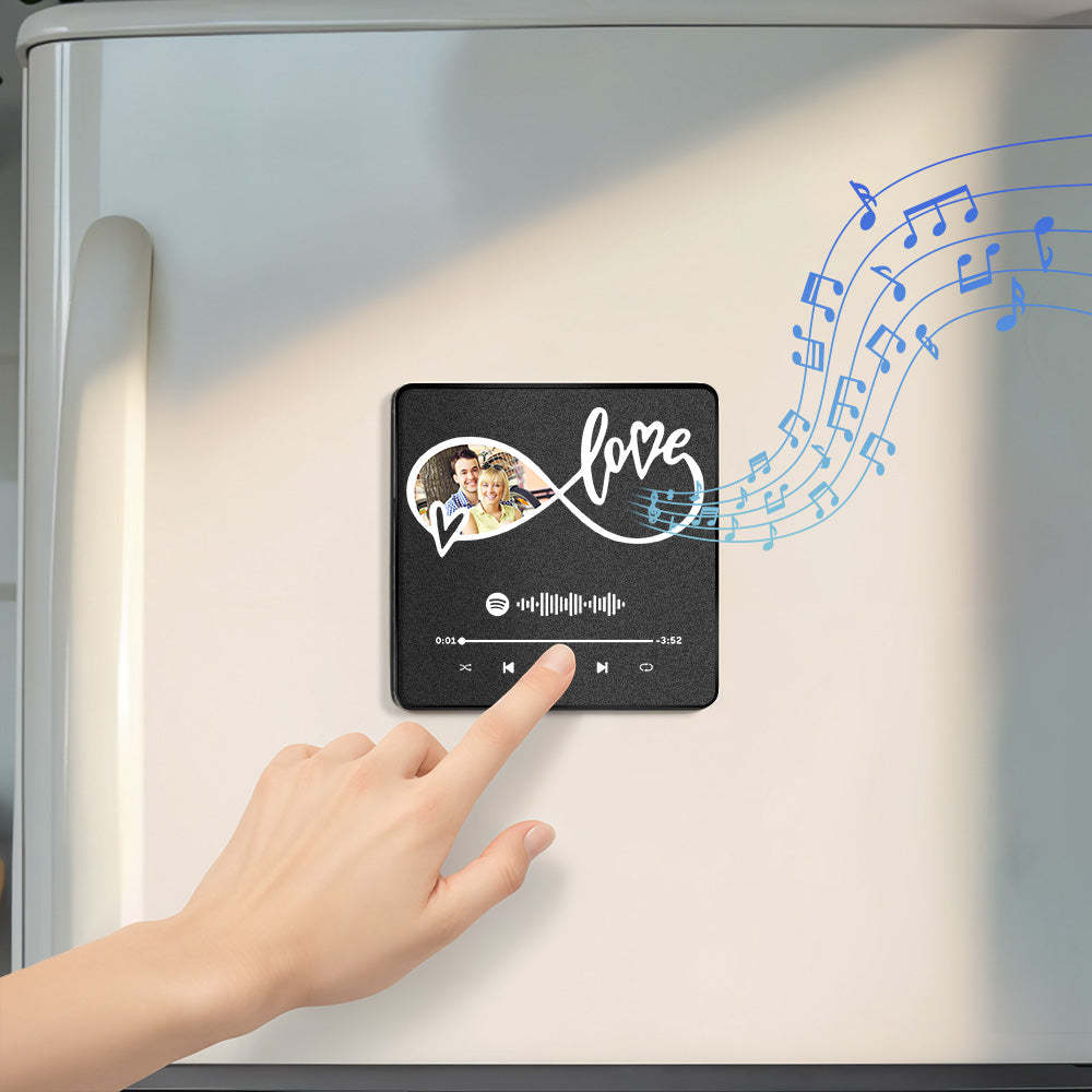 Personalized  Photo Music Fridge Magnet Christmas Gifts for Lovers Personalized Music Magnets Can Play Songs Christmas Gift - mysiliconefoodbag