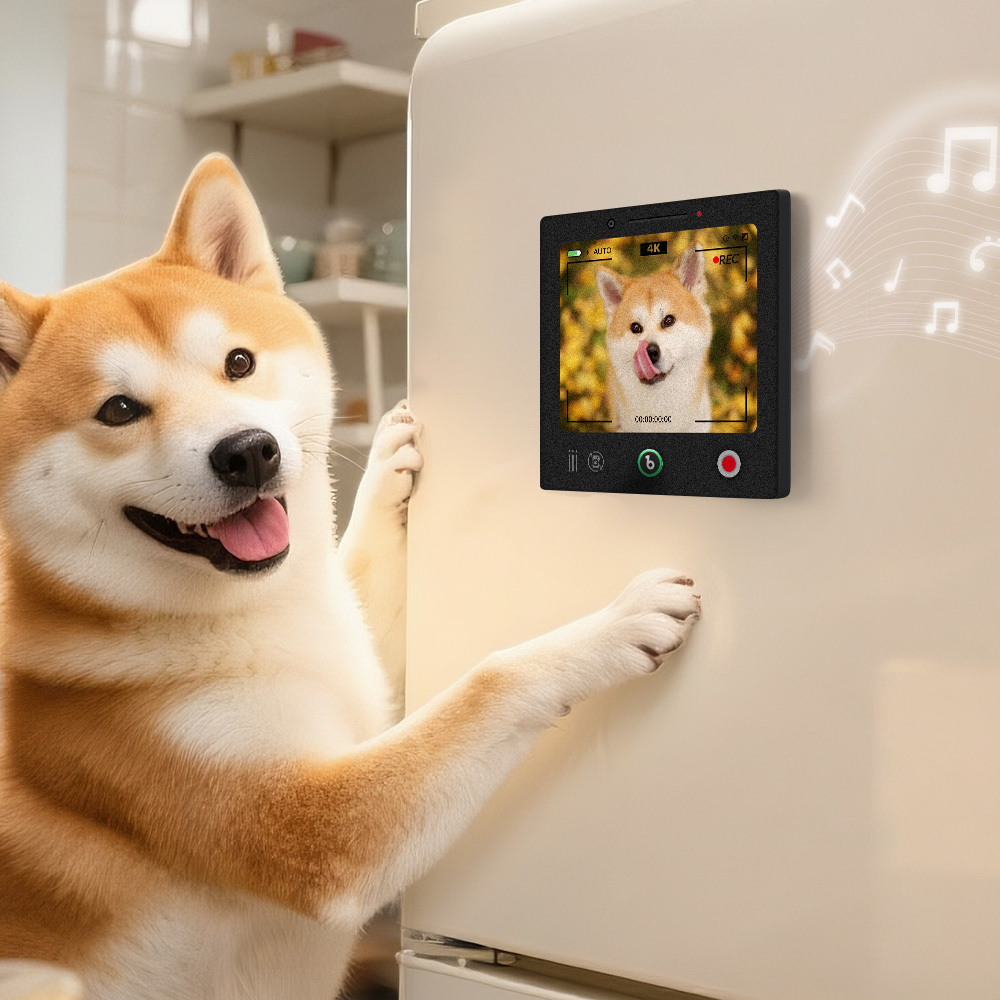 Custom Photo Music Fridge Magnet Frame Music Wall Photo Sticker Music Movement That Can Be Played Camera Style - mysiliconefoodbag