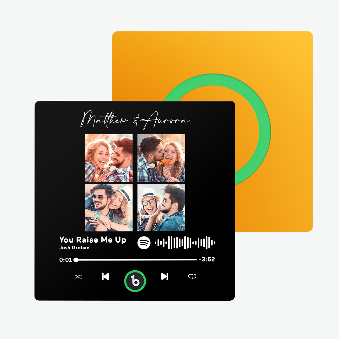 Custom Music & Photo Fridge Magnet FridgeBeats Pro Supports Bluetooth Connectivity New 4.0 Upgrade Colorful Frame Album Fridge Magnet Gifts for Christmas