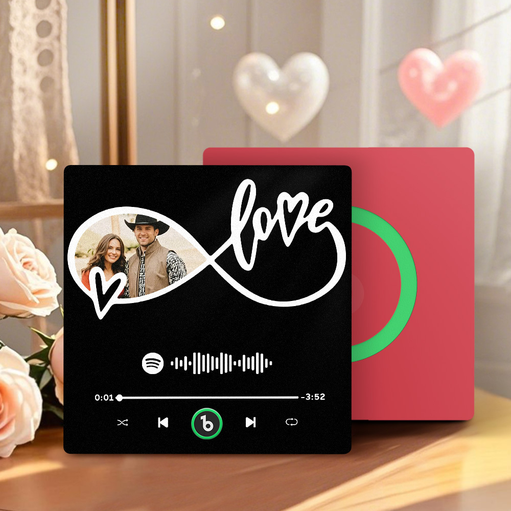 Upgrade Custom Music & Photo Fridge Magnet FridgeBeats Pro Supports Bluetooth Connectivity Colorful Frame Album Fridge Magnet Valentine's Day Gift