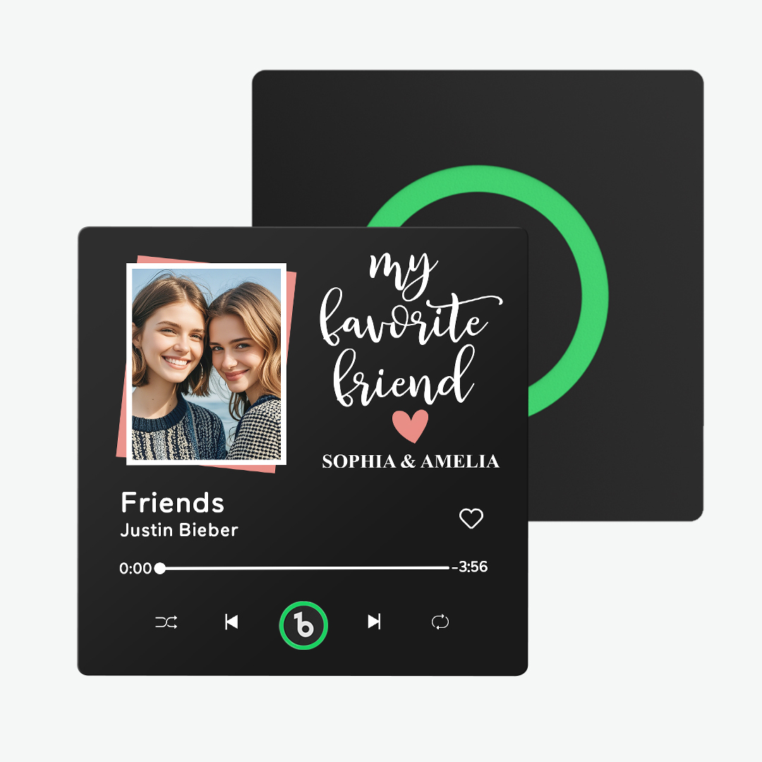 Personalized Music Fridge Magnet Colorful Album Fridge Magnet Can Plays Song FridgeBeats Pro Supports Bluetooth Connectivity Gift for Friends Couples - mysiliconefoodbag