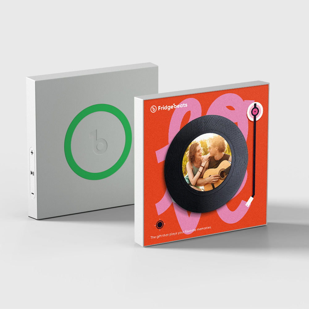 Custom Song Fridge Magnet With Couple's Photo Supports NFC Functionality Gifts for Girlfriend - mysiliconefoodbag