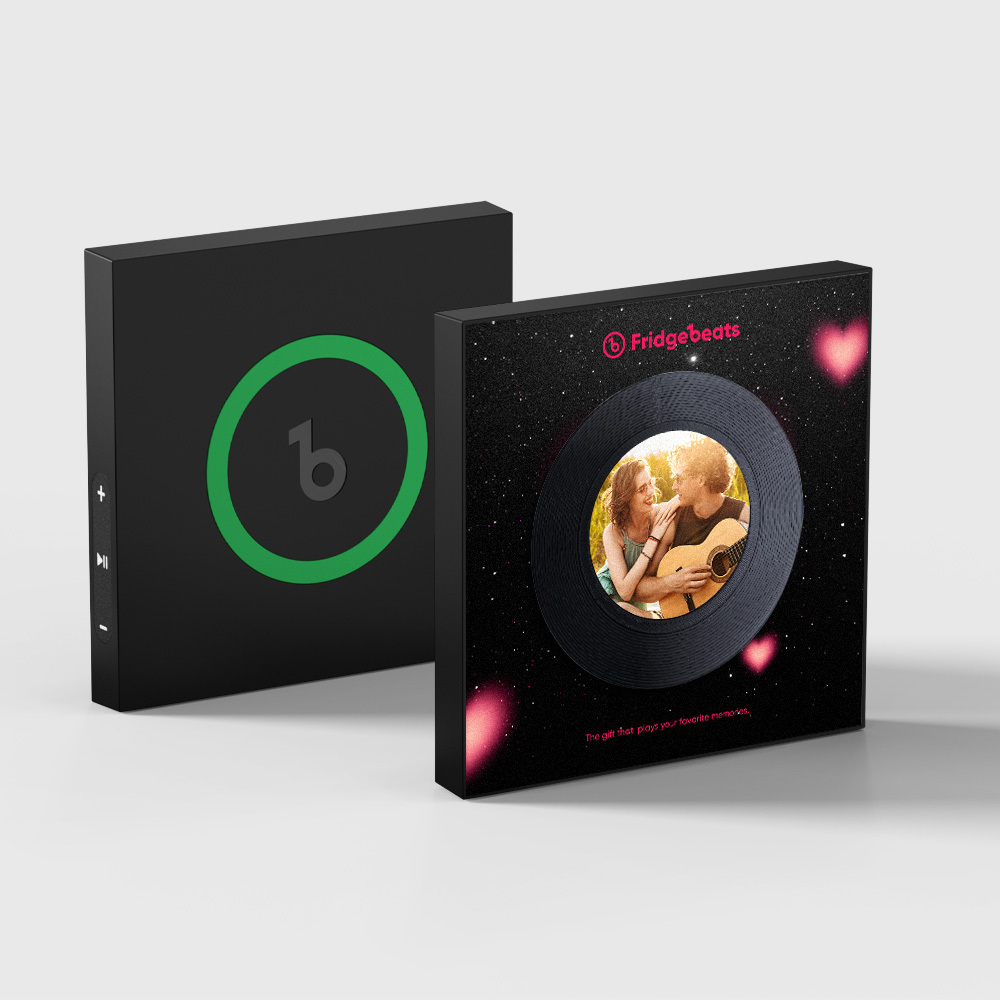 Custom Music and Photo Fridge Magnet NFC Fridge Magnets Valentine's Da