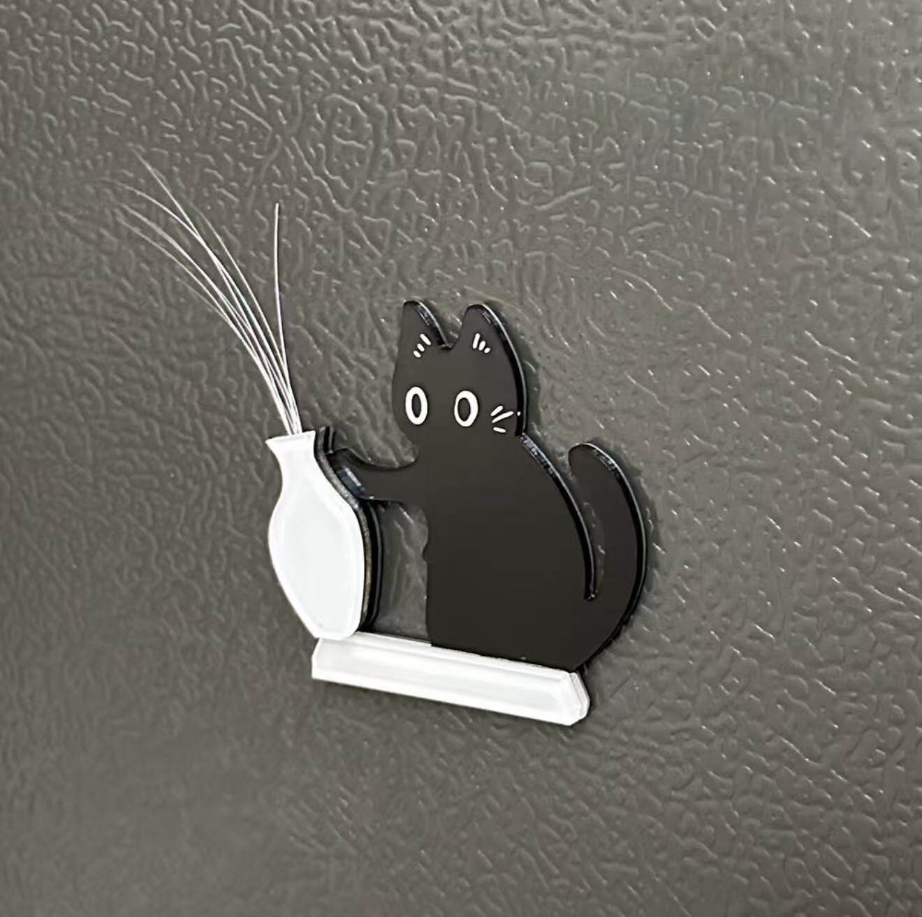 Handmade Cat Whisker Collector – Acrylic Magnetic Fridge Holder | Mini Keepsake, Pet Memorial Keepsake, Gift for Cat Lovers