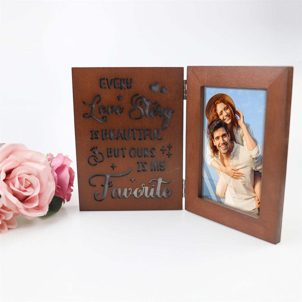 Personalized Photo Frame with Lights Gift for Father Mother Lover - mysiliconefoodbag