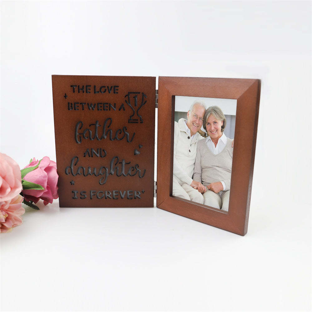Personalized Photo Frame with Lights Gift for Father Mother Lover - mysiliconefoodbag