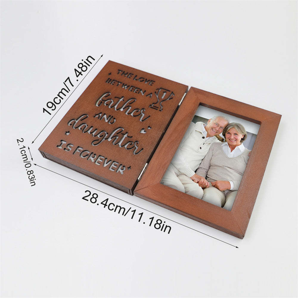 Personalized Photo Frame with Lights Gift for Father Mother Lover - mysiliconefoodbag