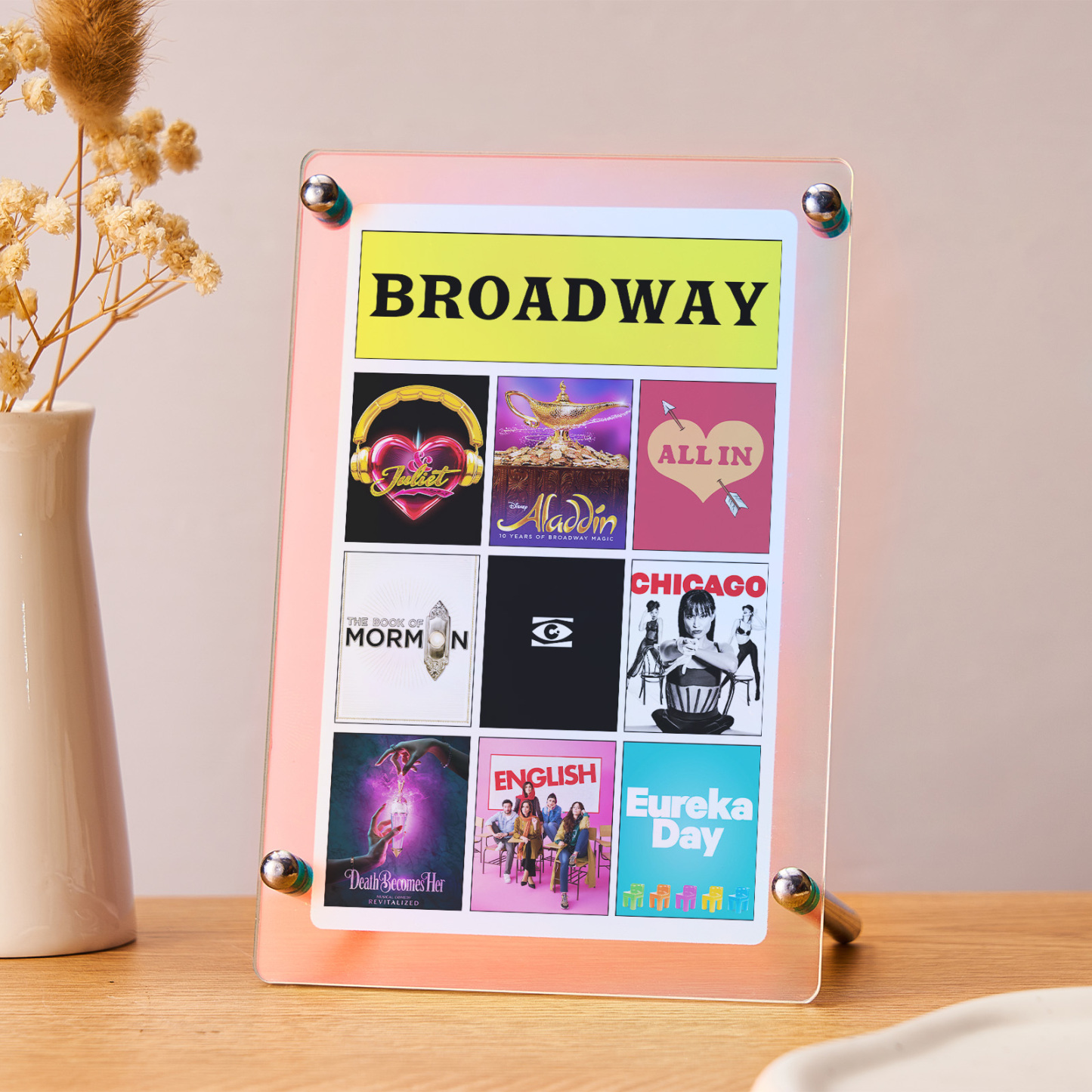 Custom Broadway Poster Display - Broadway Show Poster Printing | Broadway, Musicals, Acrylic Board Display Acrylic Plaque