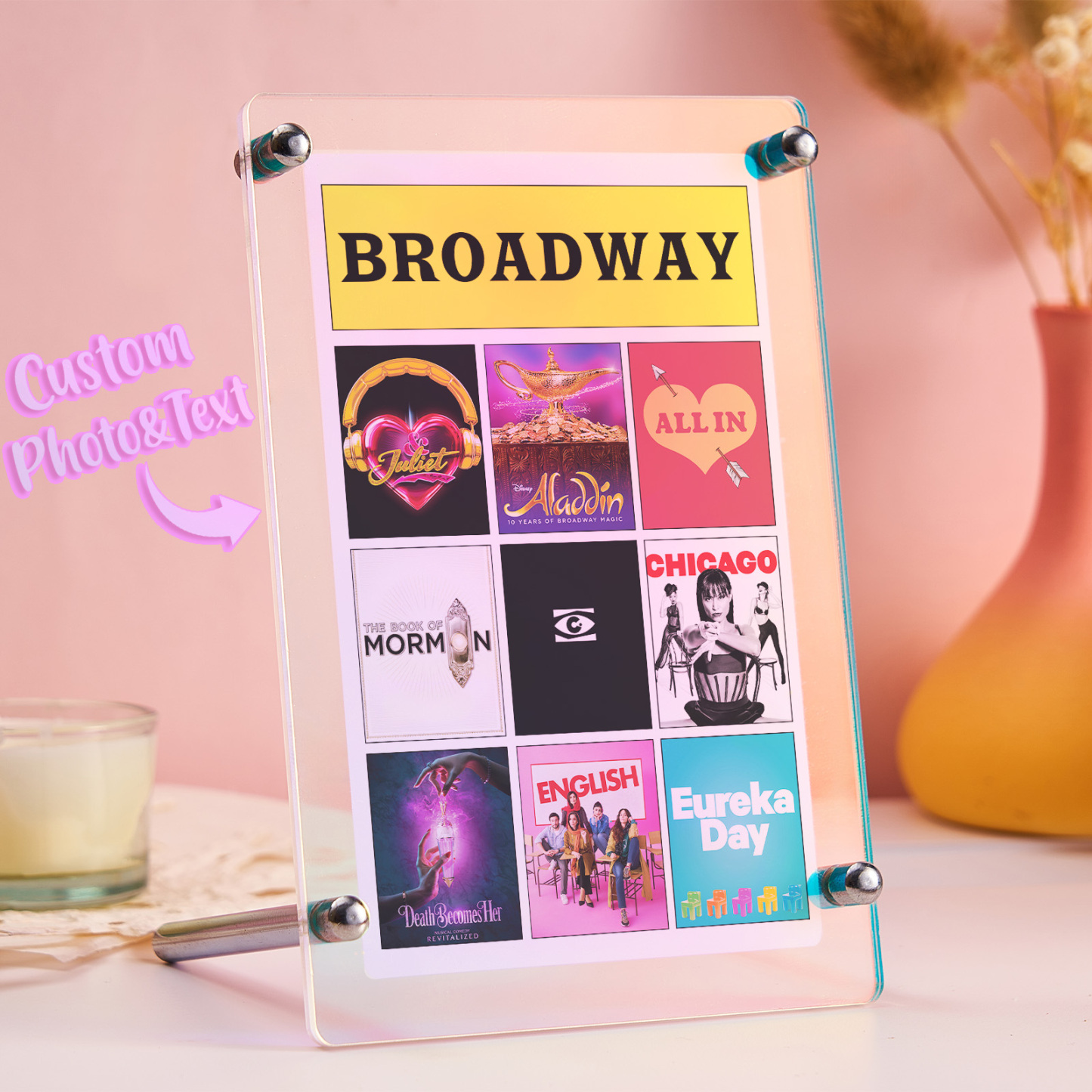 Custom Broadway Poster Display - Broadway Show Poster Printing | Broadway, Musicals, Acrylic Board Display Acrylic Plaque