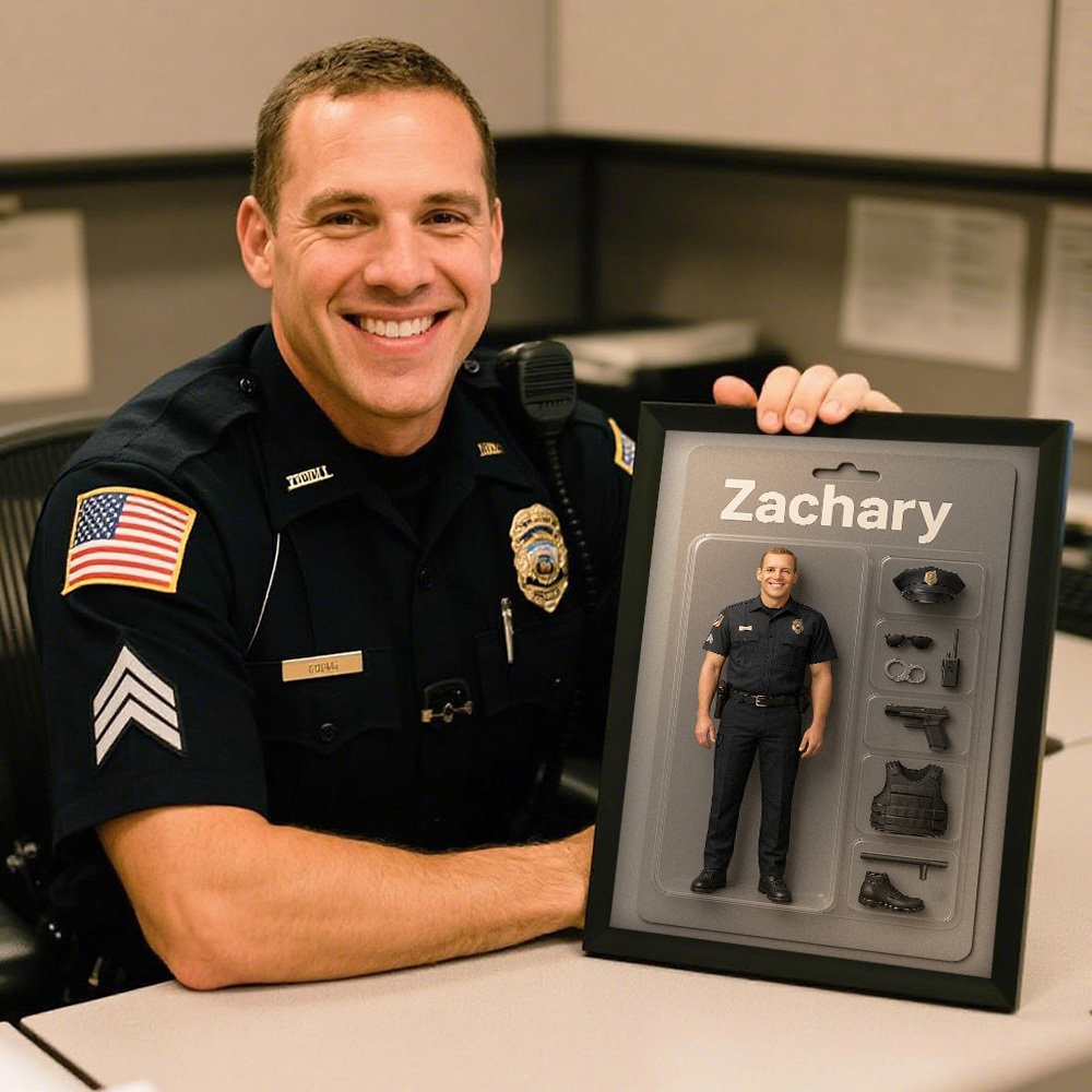 Custom Action Figure Portraits | Personalized Toy Box Art | Custom Photo Frame Decorations