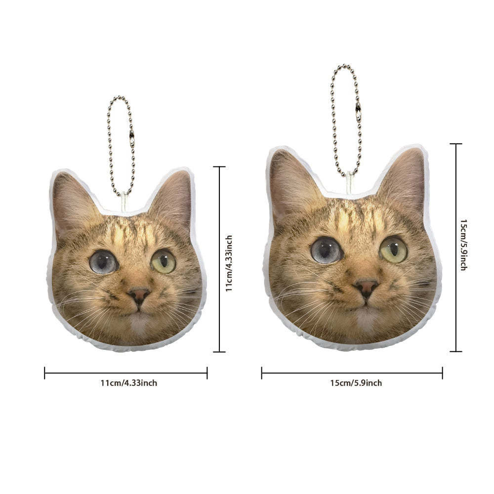 Custom Pet Face Mini Plush Hanging Ornaments with Voice Decorations for Christmas Gifts - Get Photo Blanket
