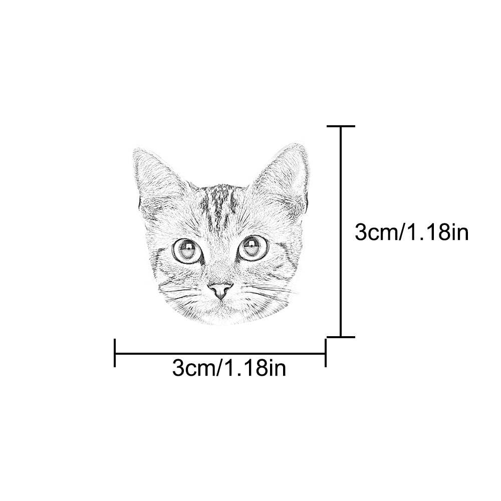 Custom Portrait Stamp Personalized Photo Pet Stamps Gifts for Pet Lover - mysiliconefoodbag