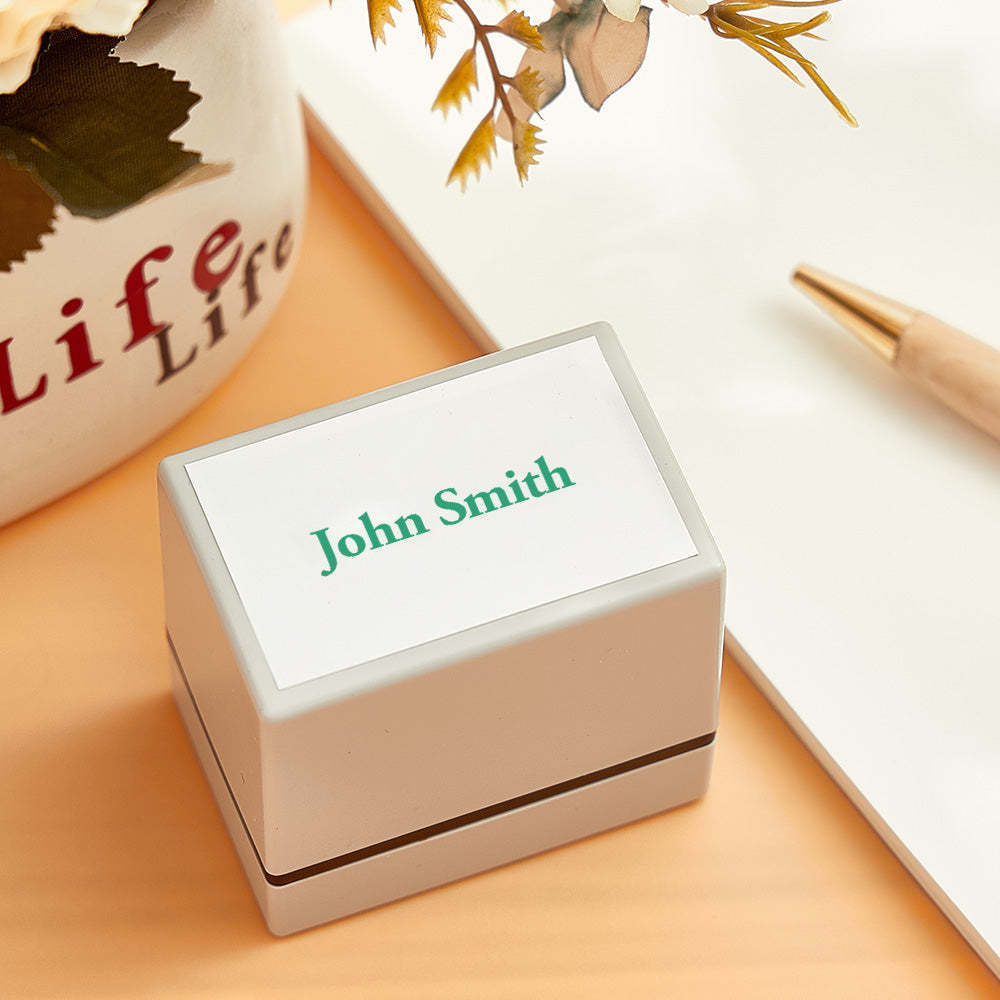 Personalized Name Stamp Custom Signature Stamp Gifts for Teacher - mysiliconefoodbag