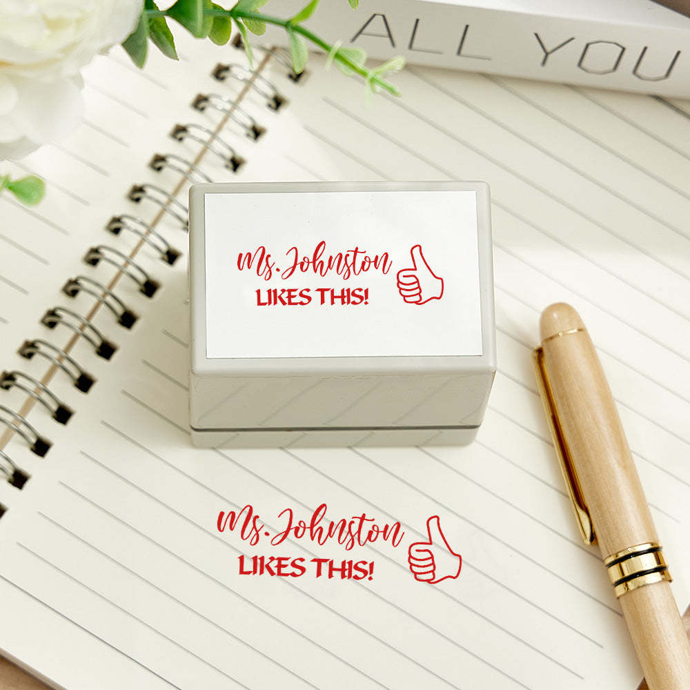 Personalized Teacher Stamp Classroom Teacher Stamp Gifts for Teachers - mysiliconefoodbag