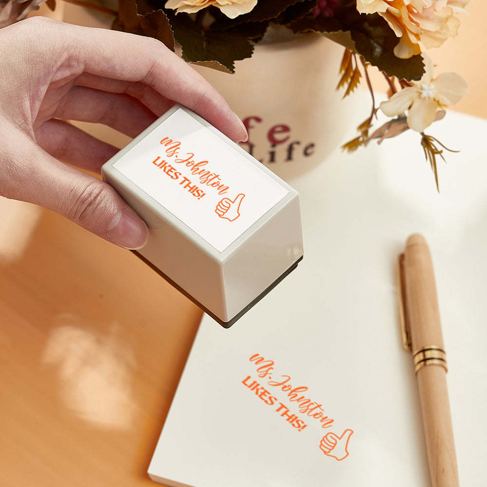 Personalized Teacher Stamp Classroom Teacher Stamp Gifts for Teachers - mysiliconefoodbag