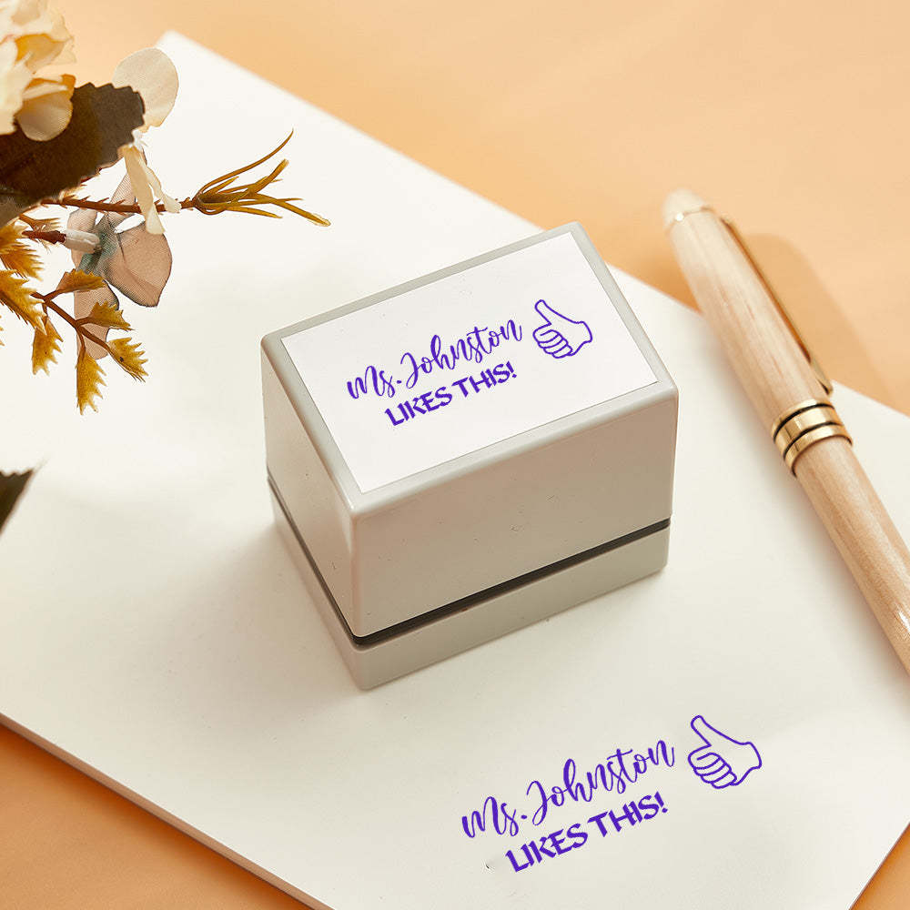 Personalized Teacher Stamp Classroom Teacher Stamp Gifts for Teachers - mysiliconefoodbag