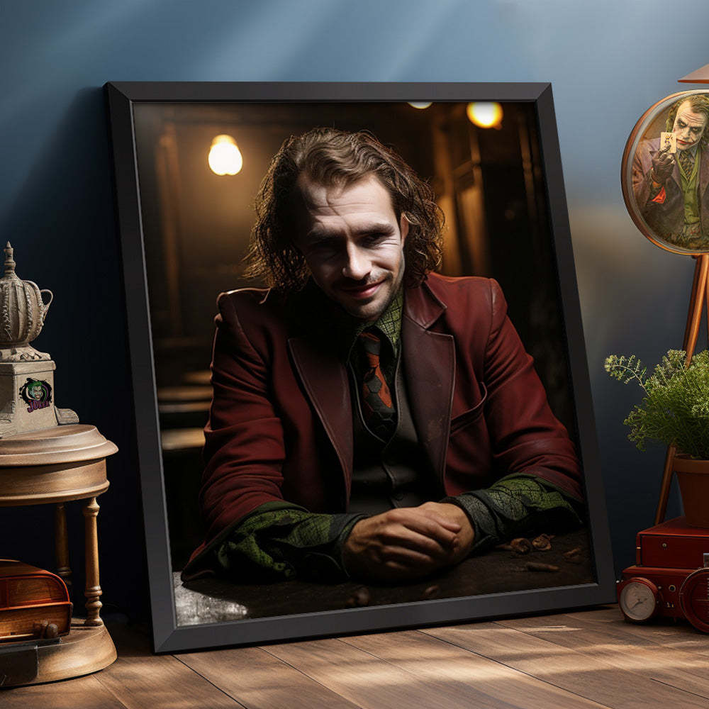 Personalized Face Joker Frame Gifts for Him Custom Portrait from Photo - mysiliconefoodbag
