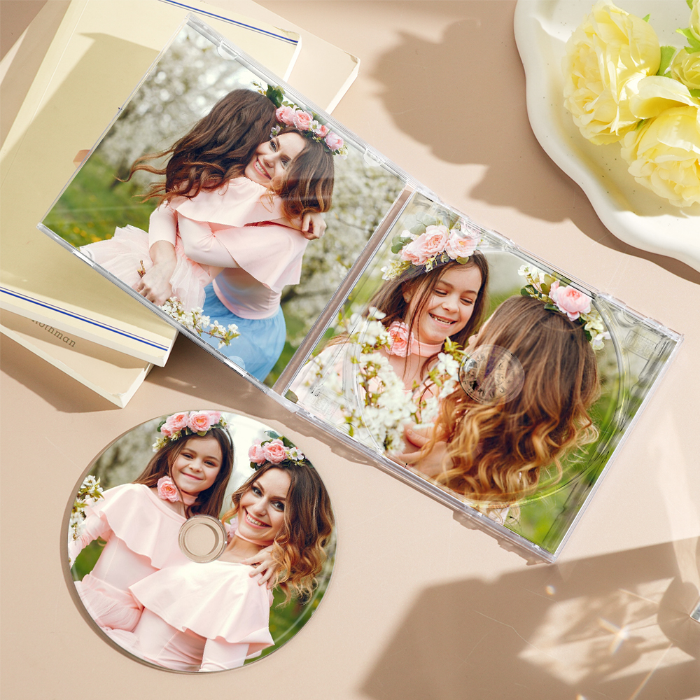 Custom CD & Jewel Case 16 Songs| Mother's DaY Gift PrintYourDisc Custom CD Mixtape | Personalized Custom CD Album Gift for Mom