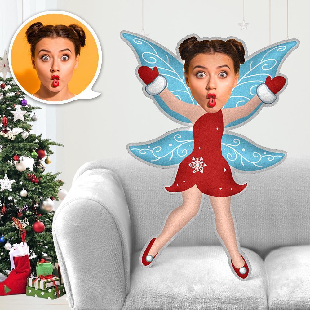 My Face Pillow Custom Pillow Face Body Pillow Personalised Photo Pillow Gift Christmas Elf Christmas Angel Costume Throw Pillow MiniMe Costumes Pillow