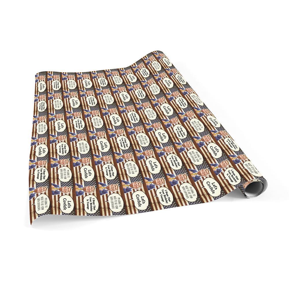 Christmas Gift Wrapping Paper Funny Trump