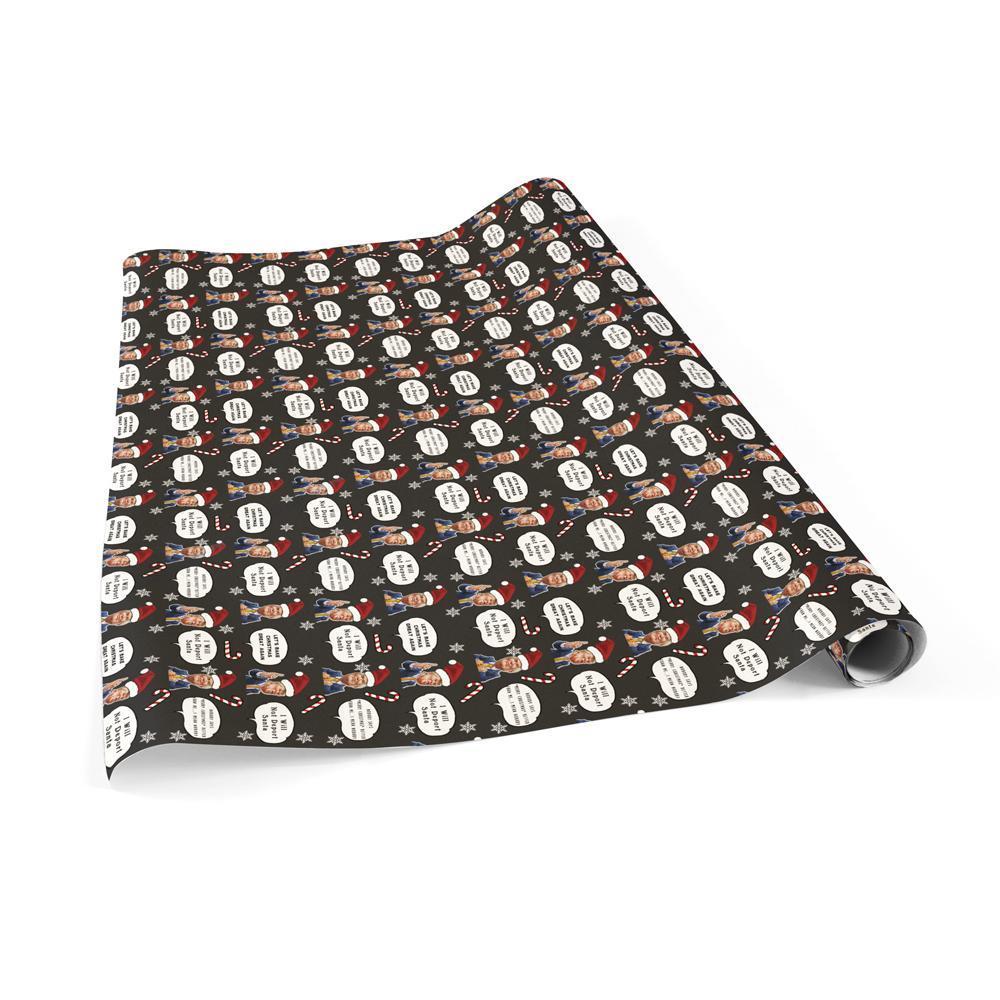Christmas Gift Wrapping Paper Funny Trump
