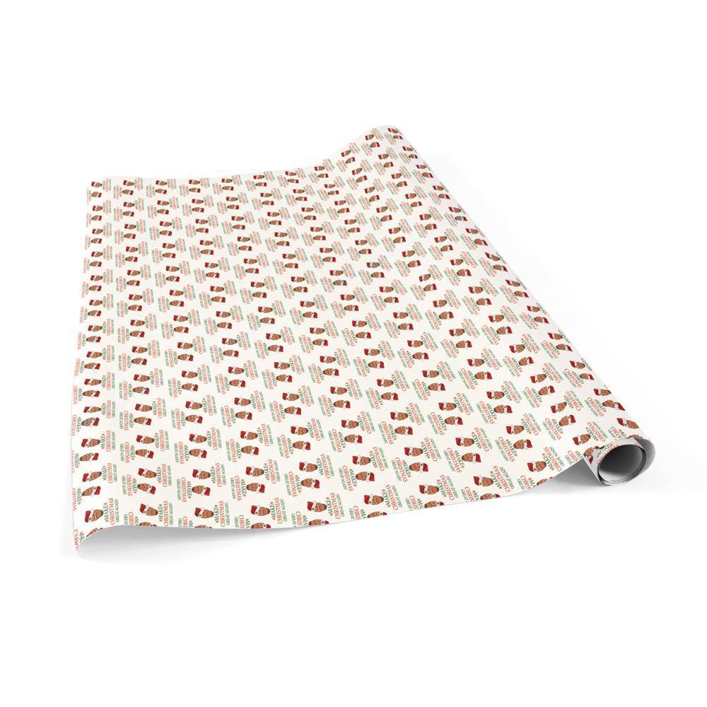 Christmas Gift Wrapping Paper Funny Trump