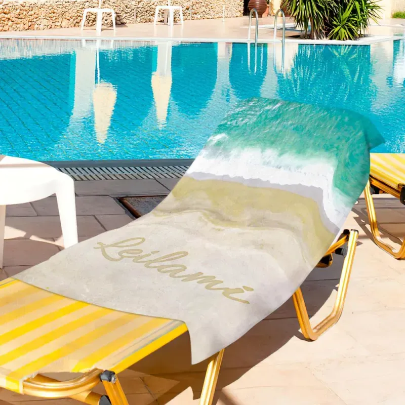 Personalised Towel Engraved with Name Colorful