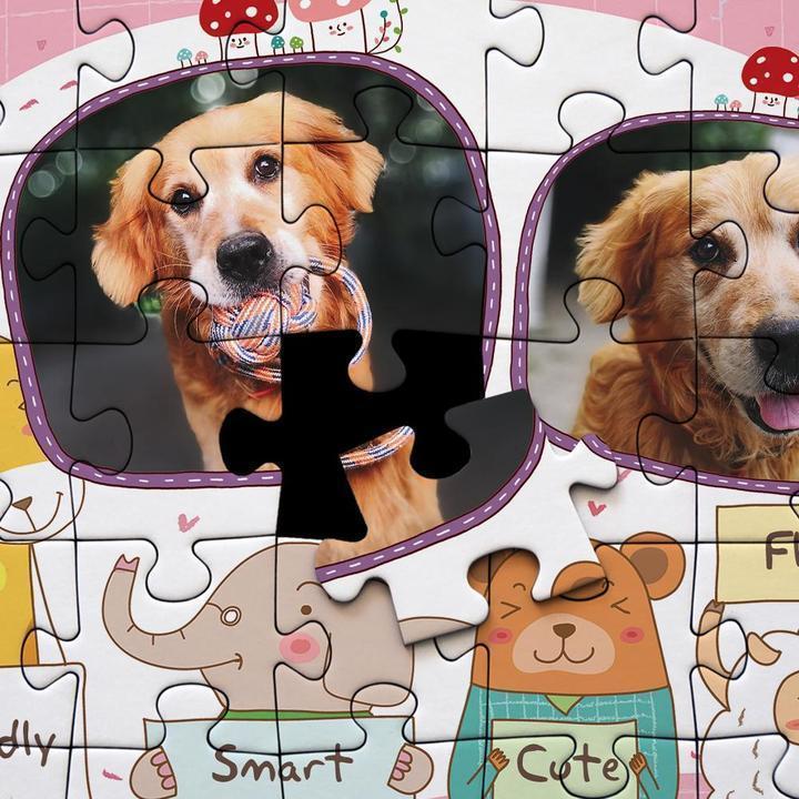 Photo Jigsaw Puzzle Lovely Pet - Custom 35/150 /300/500 Pieces Puzzle - mysiliconefoodbag