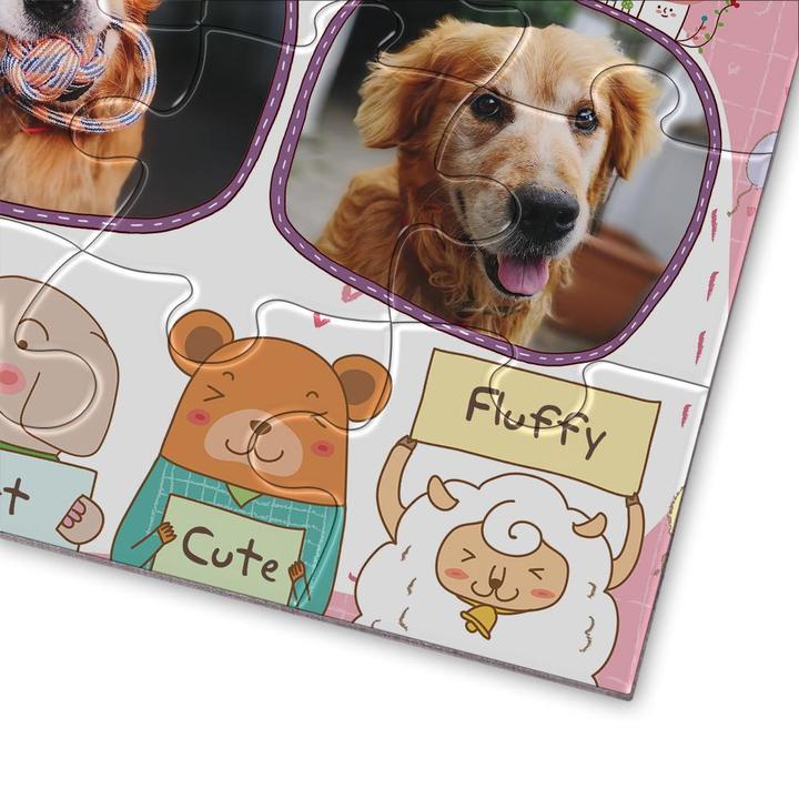Photo Jigsaw Puzzle Lovely Pet - Custom 35/150 /300/500 Pieces Puzzle - mysiliconefoodbag