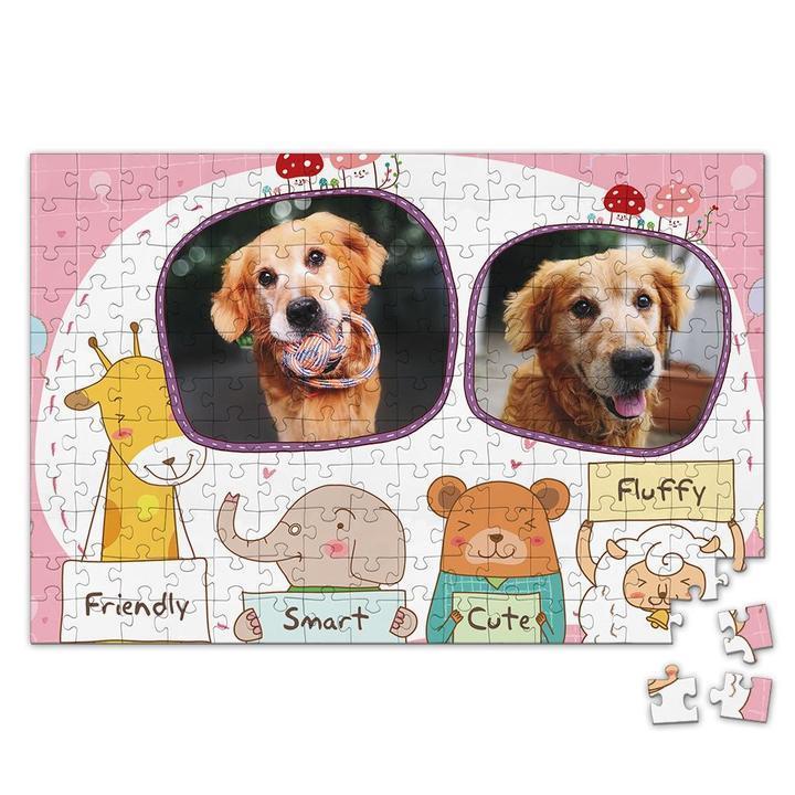 Photo Jigsaw Puzzle Lovely Pet - Custom 35/150 /300/500 Pieces Puzzle - mysiliconefoodbag